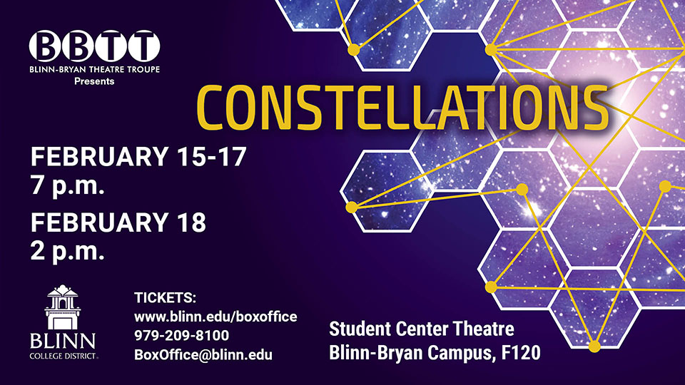 Performances run Feb. 15-18 at the Blinn-Bryan Student Center