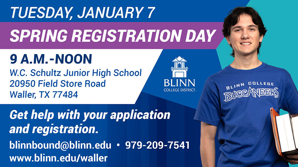 With a new Waller/Harris County Campus on the way, Blinn is offering spring 2025 courses at Waller ISD facilities