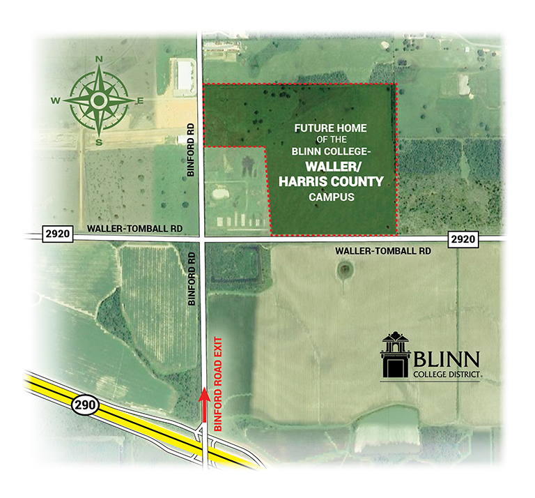 Blinn completes purchase of 100-acre Waller-Harris County site that will serve as the home of its sixth campus